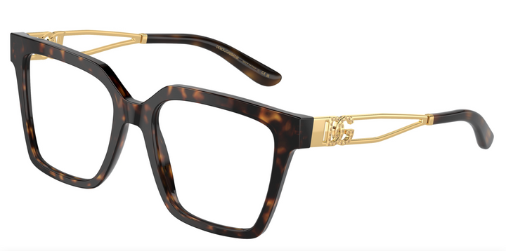 Dolce & Gabbana DG3376B Oversized Brown Strass Frames