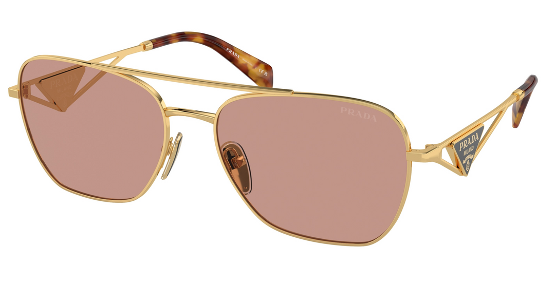 Prada PR A50S Sunglasses in Gold Violet