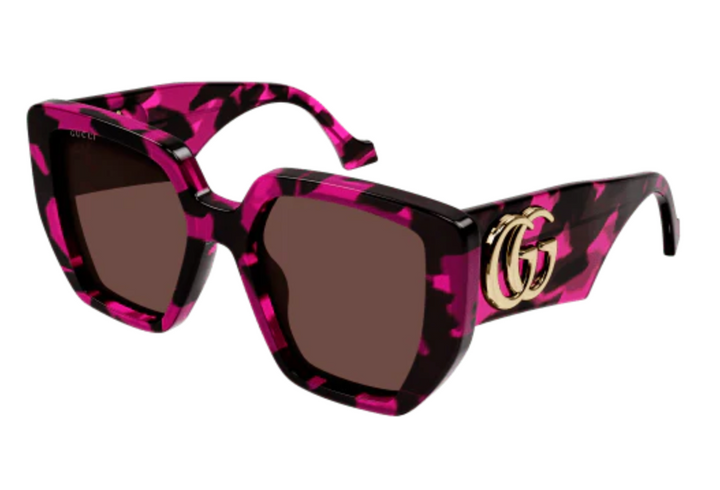Gucci GG0956S Oversized Sunglasses in Black Pink Havana