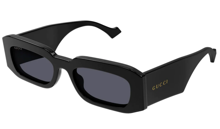 Gucci GG1426S Thick Rim Rectangle Sunglasses in Black