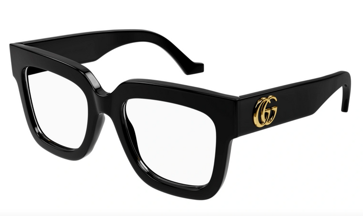 Gucci GG1549O Thick Rim Square Frames in Black