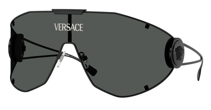 Versace Gafas de sol con escudo VE2258 en negro