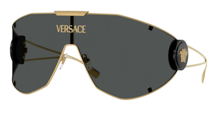 Versace Gafas de sol con escudo VE2258 en negro