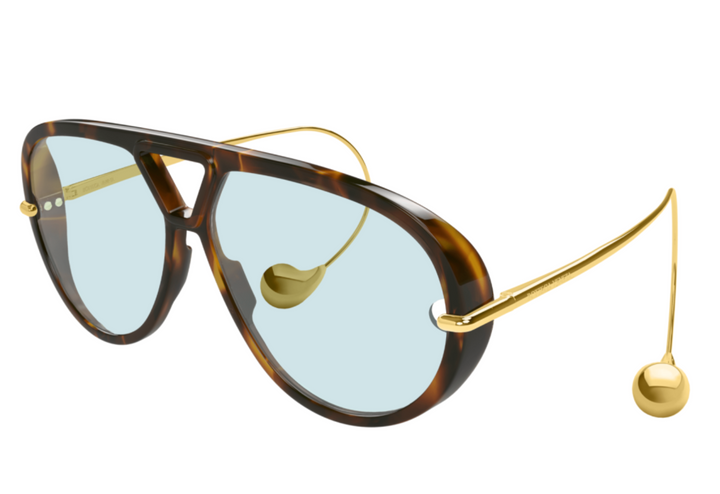 Bottega Veneta BV1273S Drop Earring Aviator Sunglasses