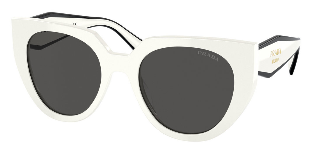 Prada PR14WS Oversized Sunglasses in White
