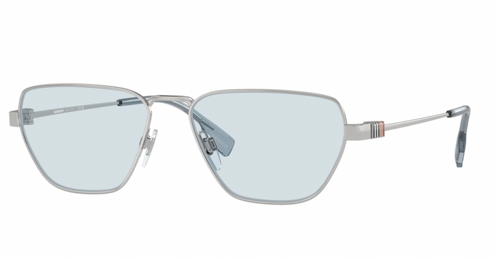Burberry BE3146 Metal Sunglasses in Silver