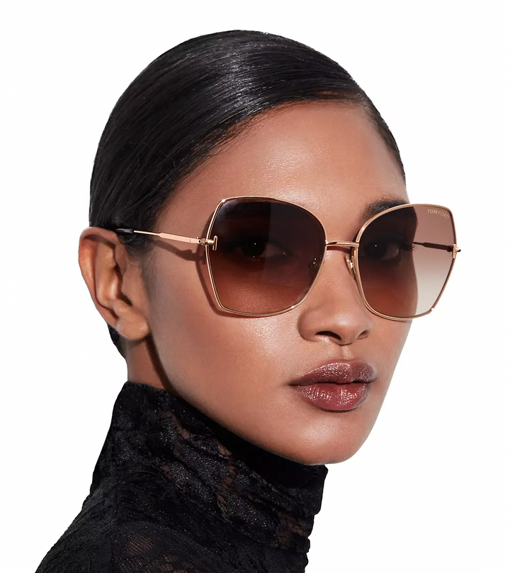 Tom Ford Farah TF0951 Gafas de sol en oro rosa