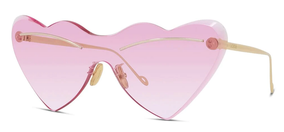 Loewe LW40087U Paula's Ibiza Heart Sunglasses in Pink