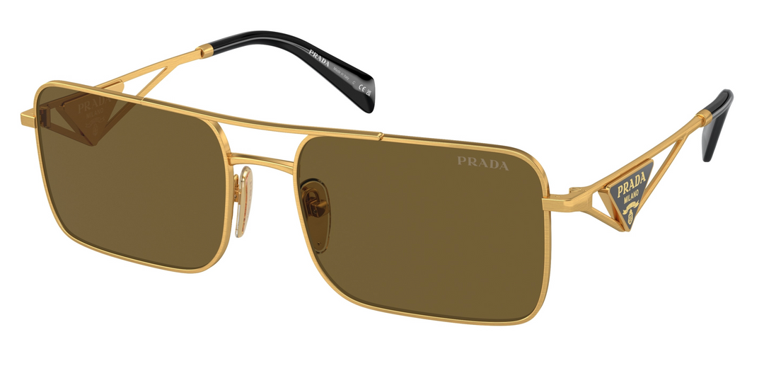 Prada PR A52S Sunglasses in Gold Brown