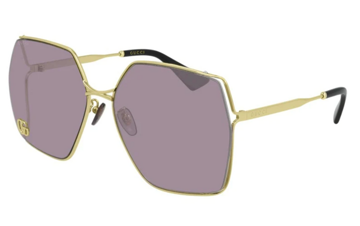 Gafas de sol Gucci GG0817S Marmont extragrandes con lentes violetas 