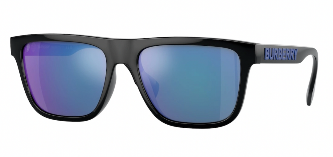 Burberry BE4402U Sunglasses in Black Blue Mirror