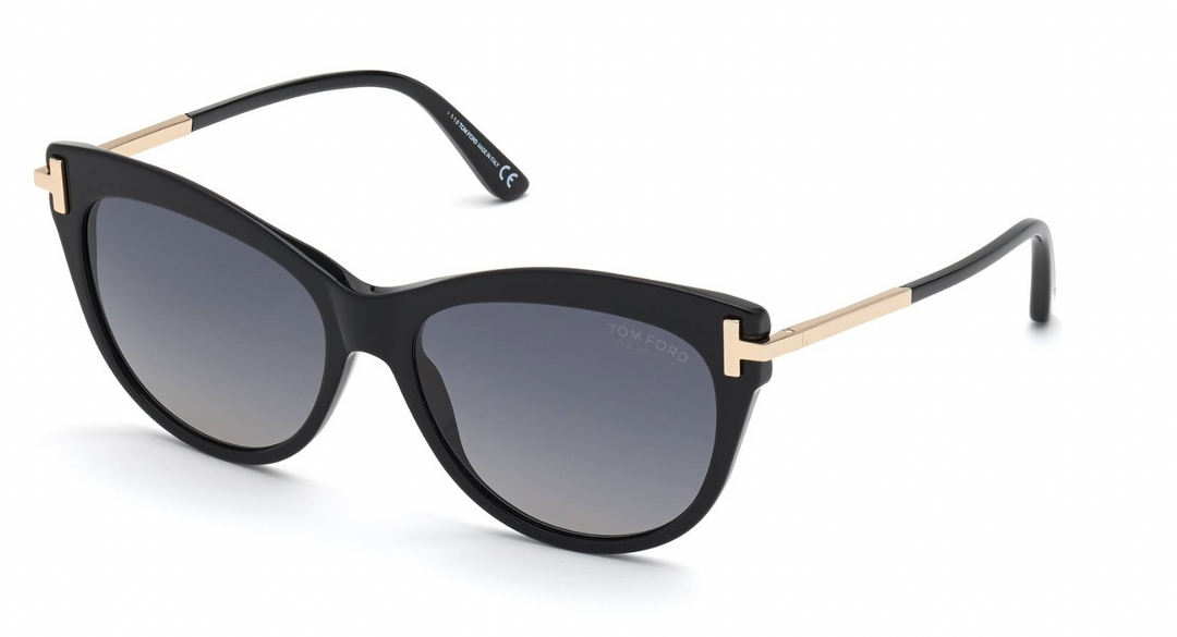 Tom Ford Kira TF0821 Sunglasses in Polarized Black