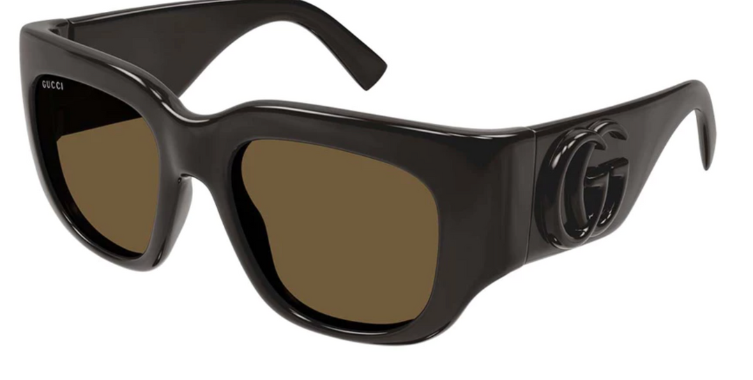 Gucci GG1545S Thick Rim Sunglasses in Brown