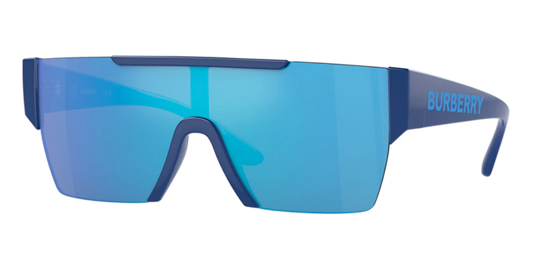 Burberry Kids JB4387 Shield Sunglasses in Blue Mirror