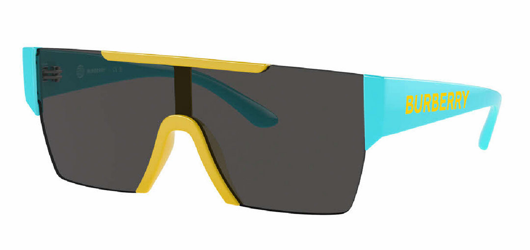 Burberry Kids JB4387 Shield Sunglasses in Blue Yellow