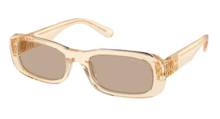 Miu Miu MU08ZS Sand Gold Slim Sunglasses