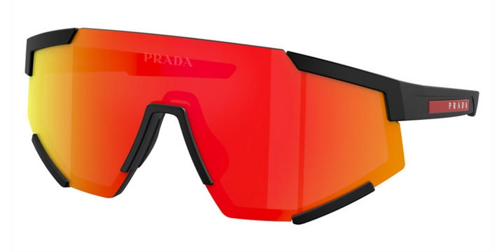 Prada Sport PS04WS Sunglasses in Black Red Mirror