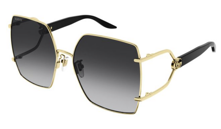 Gucci GG1564SA Oversized Sunglasses in Gold Grey