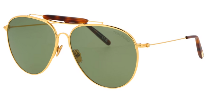 Tom Ford Raphael TF995 Aviator Sunglasses in Gold Green