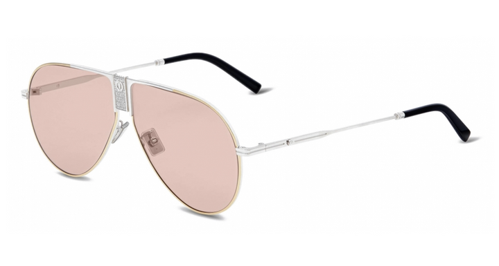 Dior Ice AU Aviator Sunglasses in Palladium Pink
