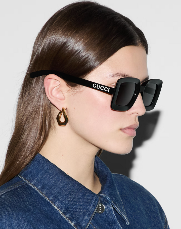 Gucci GG1718S Square Sunglasses in Black