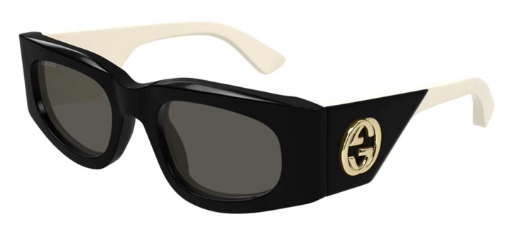 Gucci GG1664S Black White Sunglasses