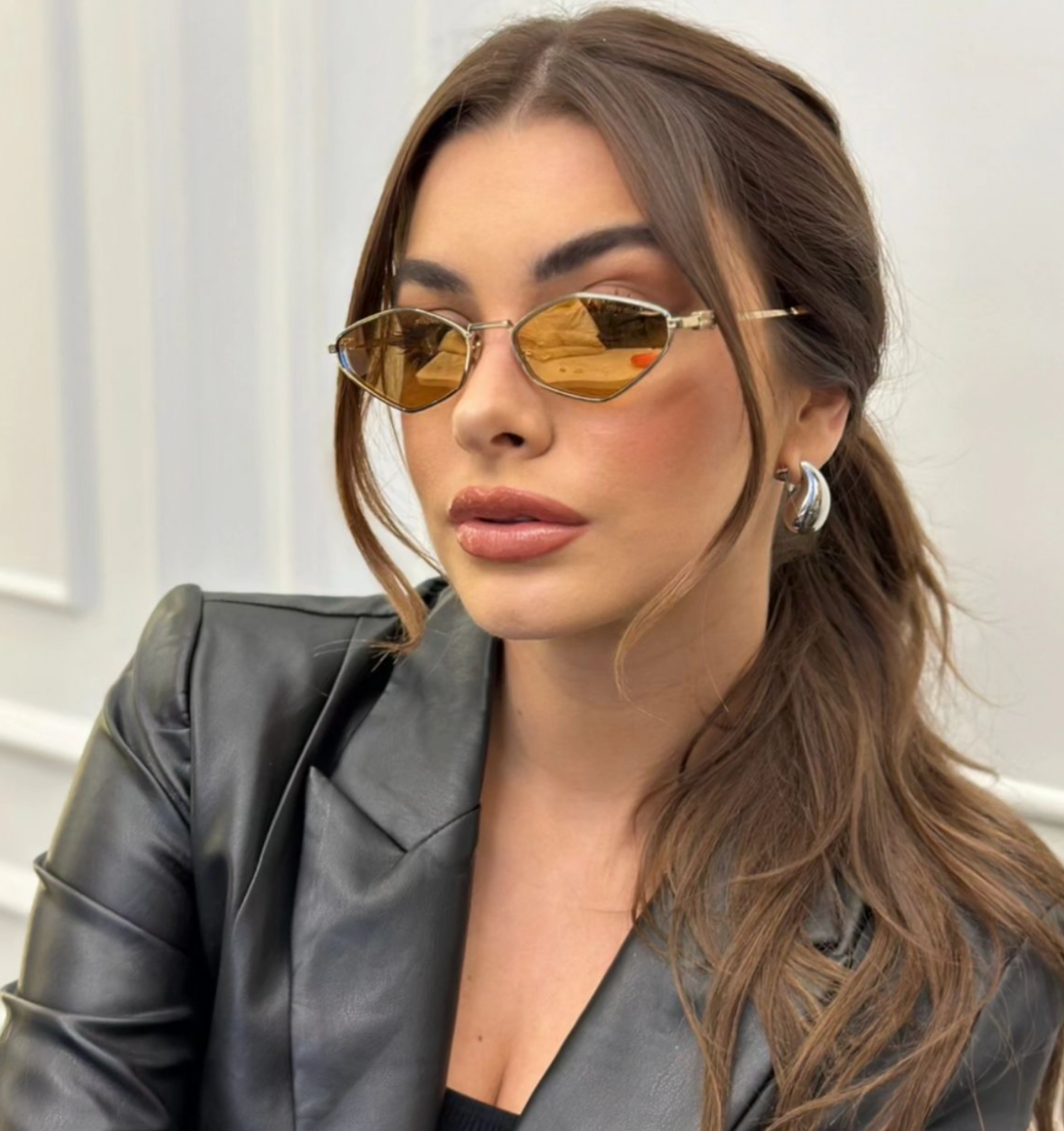 Miu Miu MU56ZS Sunglasses in Gold Mirror