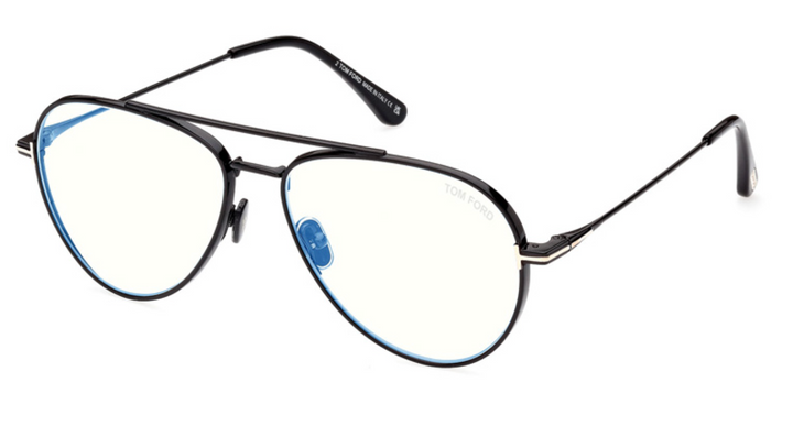 Tom Ford FT5800-B Black Aviator Bluelight Frames