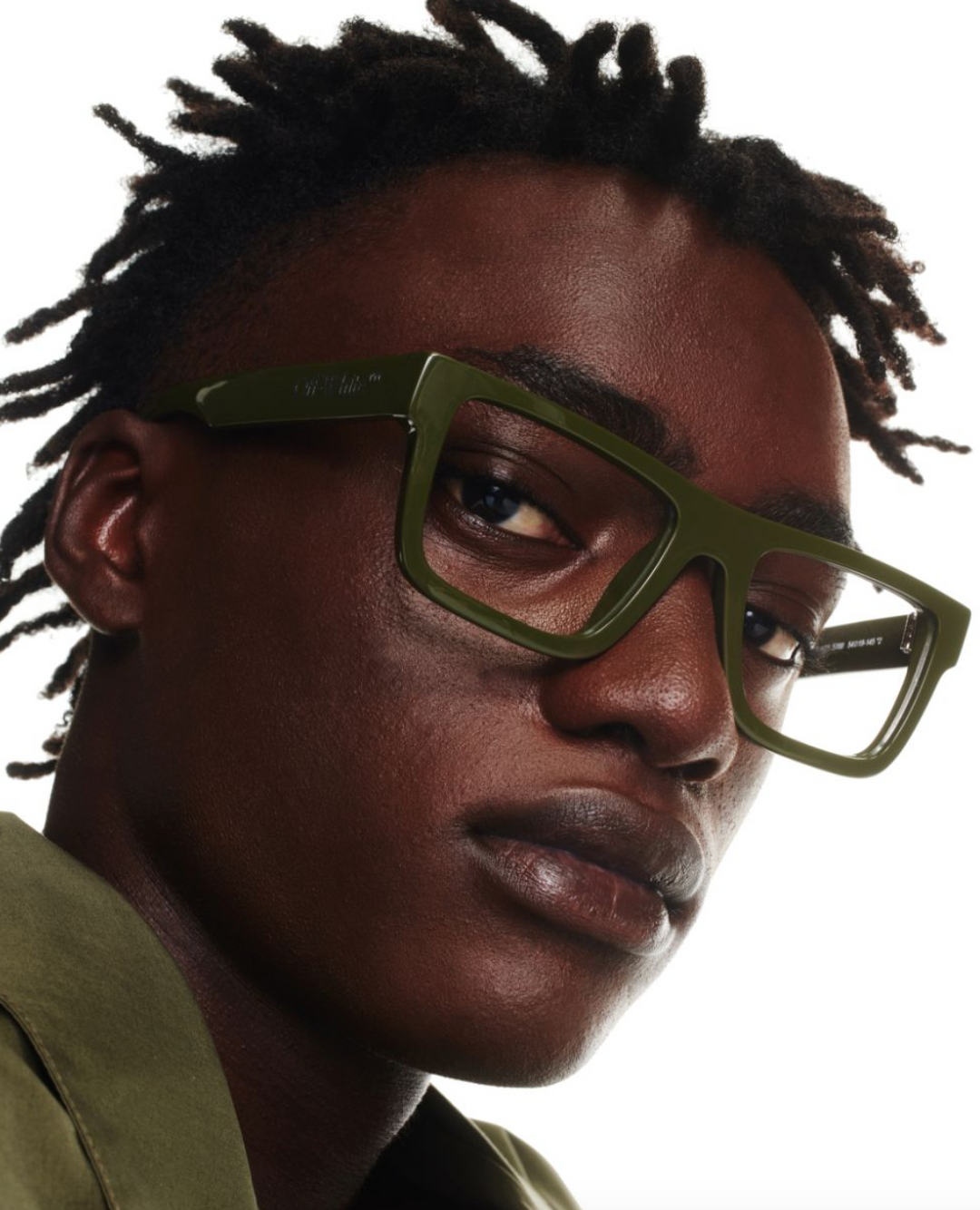 Off White Style 25 Frames in Olive Green