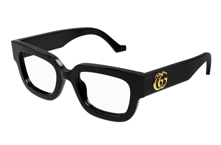Gucci GG1548O Thick Rim Square Frames in Black