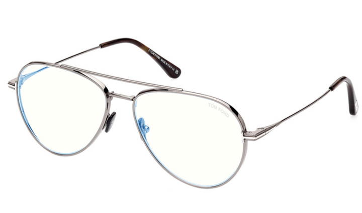 Tom Ford FT5800-B Gunmetal Aviator Bluelight Frames