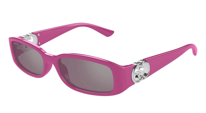Gucci GG1661S Slim Rectangular Sunglasses in Fuchsia