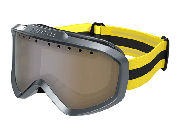 Gucci GG1210S Silver Mirrored Ski Mask Goggles – Designer  display picture 1
