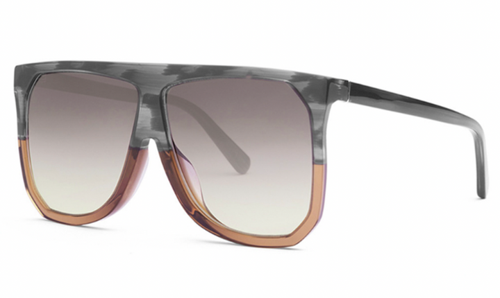 Loewe LW40001F Filipa Oversized Mask Sunglasses in Grey
