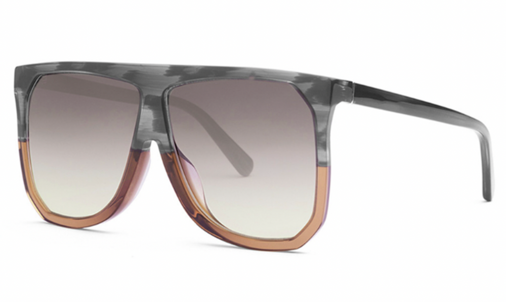 Loewe LW40001F Filipa Oversized Mask Sunglasses in Grey 