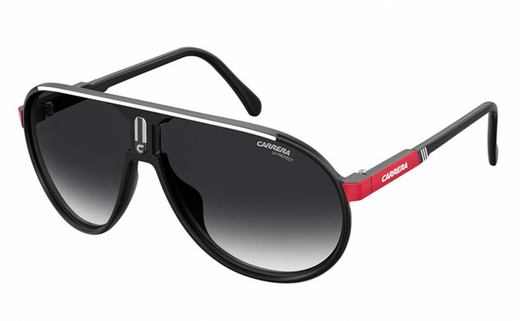 Carrera Champion/N Aviator Sunglasses in Black Red  display picture 1