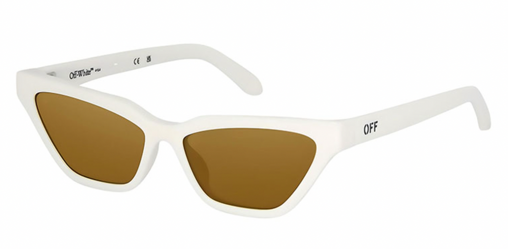 Off White Madison Cat Eye Sunglasses in White – Designer Daydream