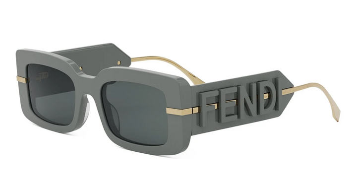 Fendi FE40133I Fendigraphy Grey Square Sunglasses