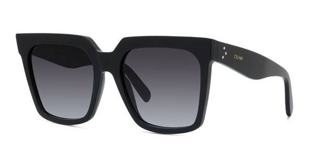 Celine Tilda black square sunglasses with gradient lenses