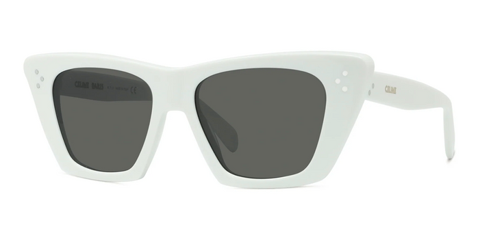 Celine CL40187I 3 Dots White Cat Eye Sunglasses