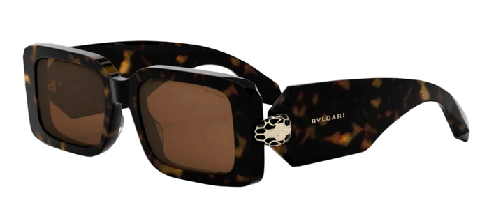 Bvlgari Serpenti Forever sunglasses, havana-brown tortoiseshell frame, brown lenses