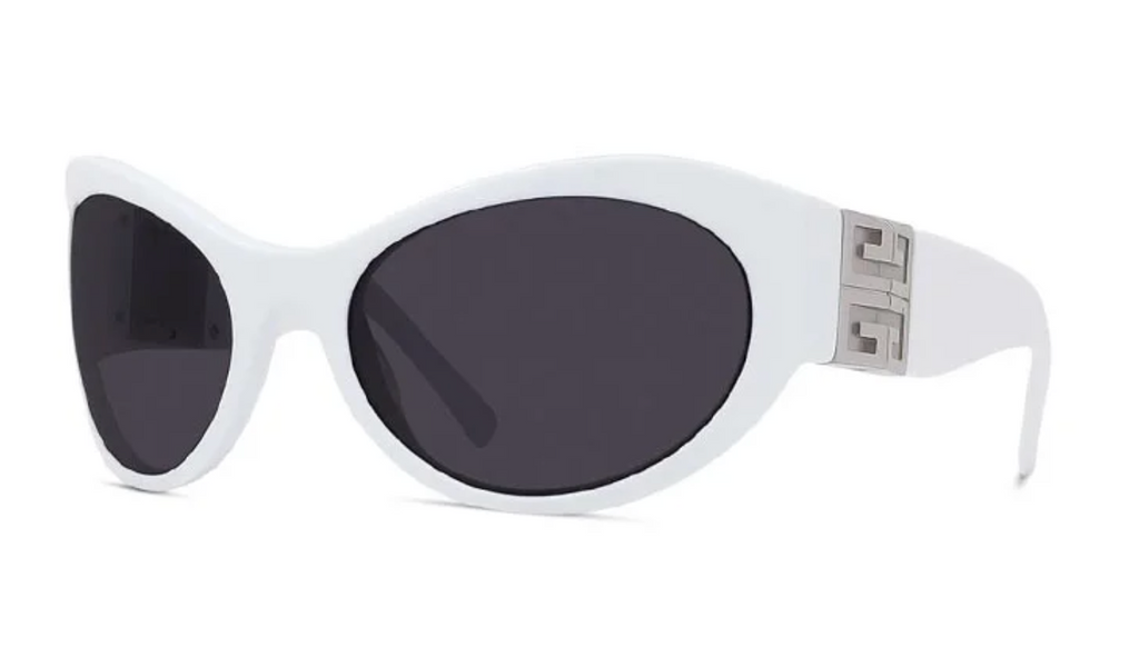 Givenchy GV40073I Wrap Sunglasses in White – Designer Daydream display picture 3