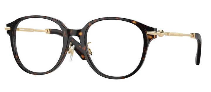 Burberry BE2412D Havana Brown Rounded Unisex Frames