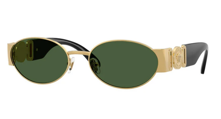 Versace VE2299 Oval Medusa Sunglasses in Gold Green