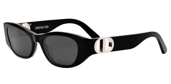Dior 30Montaigne S9U Slim Sunglasses in Black Gold