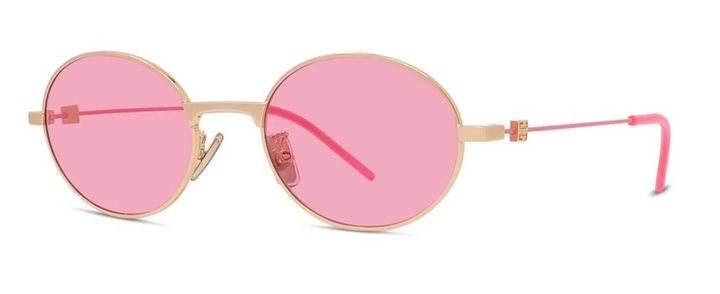 Givenchy GV40107U GV Speed Oval Sunglasses in Gold Pink