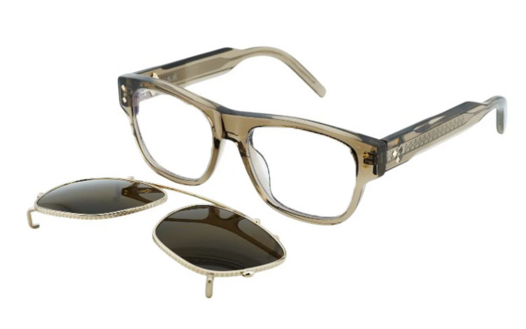 Dior CDDiamondO S10I Clip On Frames in Transparent Brown