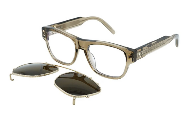 Dior CDDiamondO S10I Clip On Frames in Transparent Brown