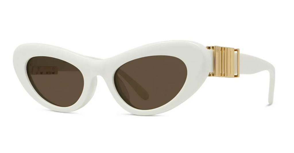 Loewe LW40156U Cat Eye Sunglasses in White – Designer Daydream display picture 1