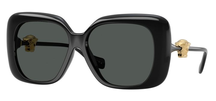Versace VE4499U Black Medusa Oversized Square Sunglasses